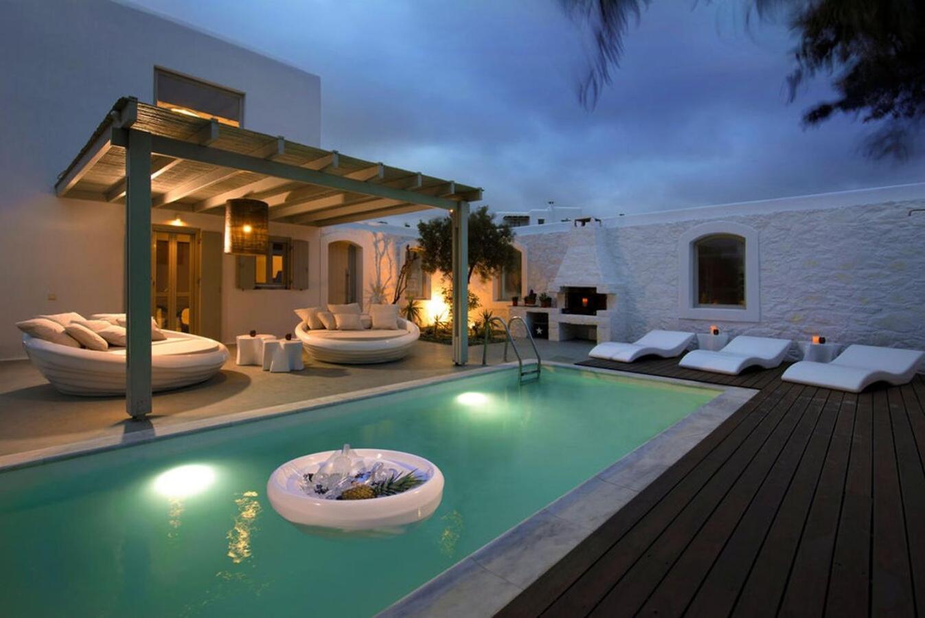 Villa Dafni 4Bed With Pool In Kalafatis Spilia Mykonos Town 外观 照片